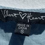 Velvet Heart T6 Chambray Tunic Dress Light Wash Roll Tab Sleeve Pockets Size S Photo 1