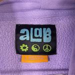 aLab Large Eat Dirt Skate Daisy Flower Graphic Hoodie Sweatshirt Lilac Street Purple Photo 6