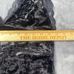 Free People Black Velvet Tank Top Small Babydoll Lace Romantic Whimsy Fairycore Photo 6