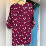 Banana Republic Floral Burgundy Women's Tunic Dress Size 4 new Photo 4