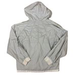 Current Seen  Apparel Hooded Windbreaker Jacket Light Gray Zip Up Casual‎ Medium Photo 1