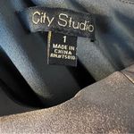 City Studio Size 1 Sleeveless 1 Shoulder Asymmetrical Maxi Evening Sheath Dress Silver Photo 8