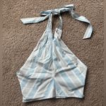 STAUD NWT  Kai Striped Cotton Halter Top Photo 3