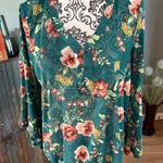 Ember size XL green floral blouse - top Photo 0