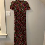 MISA Los Angeles  short sleeve square neck mesh Marilyn jewel tone floral XXS Photo 8