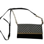 White House | Black Market WHBM Blue Gingham Chain Crossbody Wallet Bag Photo 2