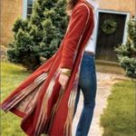 Soft Surroundings  RARE Noir Bedouin Oasis Quilted Tapestry Boho Long Coat XL Photo 1