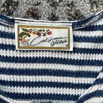 Vintage California Gold Rush Knit Denim Maxi Dress Blue Medium Photo 3