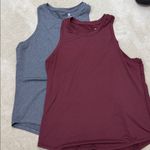 All In Motion Women's Sleeveless workout Tops - Gray and Burgundy Photo 0