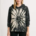 Young Fabulous and Broke Tie-Dye Hooded Sweatshirt Medium Cinched Waist & Cuffs Photo 0