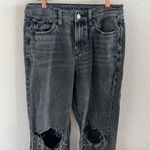 American Eagle 90s Bootcut Boot Cut Distressed Black Denim Jeans 4 Photo 1