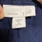 J Jill Love‎ Linen Seaside Blue Cropped Pants MP Size undefined Photo 4