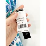 La Blanca Santorini Sun Cross Back Blue White Floral Print One Piece Swimsuit 16 Photo 6