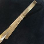 Lilly Pulitzer Lily Pulitzer Gold Textured Skinny Accent Belt Size XS/S Photo 2