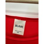 Blair Dress Women 2XL Red Round Neck Short Sleeve Polyester Blend Stretch Photo 4