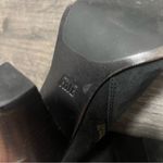 Frye Madeline Short Black Suede Leather Southwestern Heeled Ankle Bootie, sz 9 Photo 7