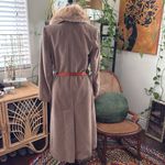 Vintage Union Made Alorna NY Taupe Fur Collar Man Made Cashmere Penny Lane Coat Tan Size undefined Photo 1