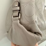 Coach Brooke Perforated Leather Hobo Gray Handbag Photo 1