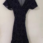 Amazon Blue Polkadot wrap dress Photo 1