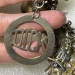 Vintage Charm Bracelet Political GOP Elephant Bell 60s Luck Silver Tone Photo 6