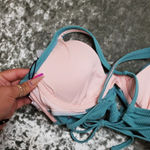 Shade & Shore  Front Tie 2 Piece Swimsuit Top 36B/ Bottoms: L Photo 7