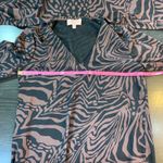 Chico's Black Label by  XS Animal Print Dress Black Wedding Guest Church Mob Wife Photo 5