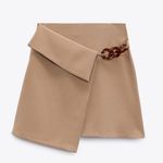 ZARA Bloggers fav crossed mini skirt, beige, size XS Photo 6