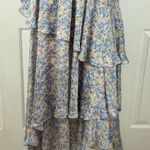Elliatt Astrid Smocked Waist Maxi Dress Periwinkle Turtleneck Size Small. Photo 14