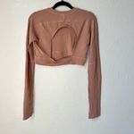 Adidas Stella McCartney Peach True strength cropped long Sleeve Top size M Pink Size M Photo 7