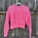 Free People  Pink Cropped Mock Neck Sweater Small Photo 4