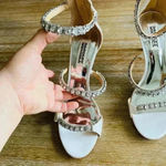 Anthropologie  BHLDN Badgley Mischka Yasmine Ankle Strap Sandals Size 7 NWOT $245 Photo 2