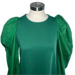 AREA STARS Green Puff Sleeve Crew Neck Mini Dress Size S Photo 4