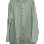 NWT! Rains Unisex Waterproof Jacket in Mineral Photo 8