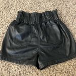 Forever 21 High Waisted Baggy Leather Shorts Photo 1