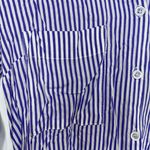 Bishop and Young Blue & White Striped Long Sleeve Button Shift Dress Small NWT Photo 15