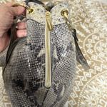 Michael Kors Rare Snake embossed Leather Moxley
Purse / Shoulder Bag with wallet Photo 5