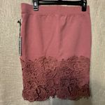 Haute Monde - lace trim pencil skirt- size large-NWT Photo 4