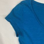 Harley Davidson women's small blue graphic logo tee v neck orange biker moto Photo 9