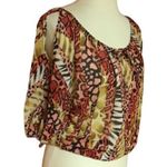 Bright cold shoulder Y2K top Photo 0