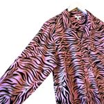 Nordstrom BP. BE PROUD Pride PINK BOUQUET RETRO ZEBRA Button-Up Shirt SZ S Photo 4