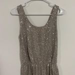 EXPRESS Sleeveless Sequin Metallic Dress Photo 1