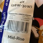 Terra & Sky  Festive Black Leggings with Holiday Print 4x NWOT Photo 8