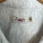 Faherty Legend Button Up Off White Long Sleeve Cozy Above Knee Dress Photo 4