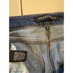 Prosperity Jeans Womens 32" Raw Hem & Slits Mid Rise Button Up Travel Casual Blue Size undefined Photo 2