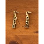 Eddie Borgo Timeless Supra Link Drop Earrings 12K Gold Plated NIP Elegant Photo 2