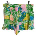 Lilly Pulitzer Floral Swing Short Hisbiscus Print No Size Tag/Label Summer Beach Photo 3