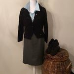 Briggs New York  stylish black and grey houndstooth fully lined skirt EUC Photo 1