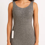 Susana Monaco 2000s Lambswool Gray Sheath Dress Fall Hoilday Sz 2 Photo 0