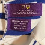 Purple Label Ralph Lauren Collection Striped Boatneck Mariner Sweater Medium Blue Photo 4