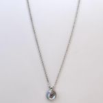 Simple style Adjustable Pendant Necklace for Women Silver Photo 0